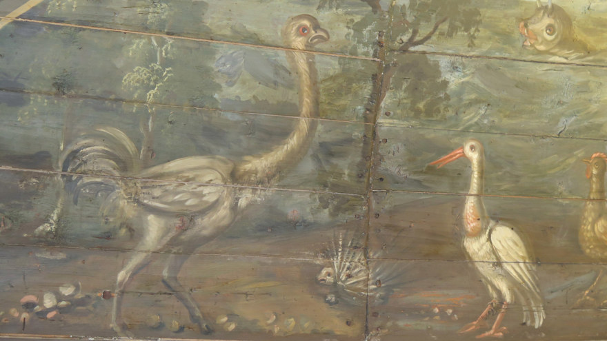 Bro kyrka. Målat 1709 av Christian von Schönfeldt.