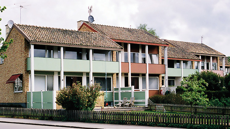 Radhus i kvarteret Munken i Skara. Foto Ulf Eriksson.