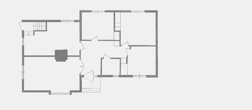 Tjänstemannavillans bottenvåning