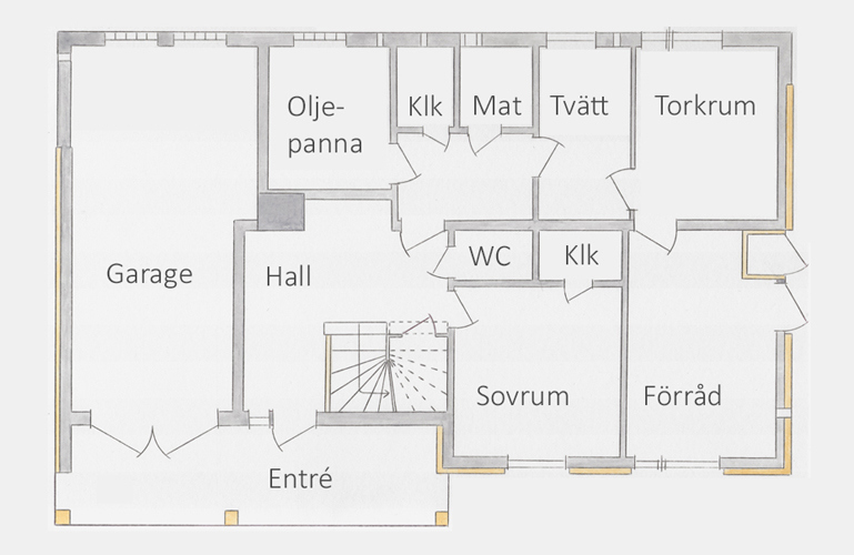Bottenvåningen i Gulmåra